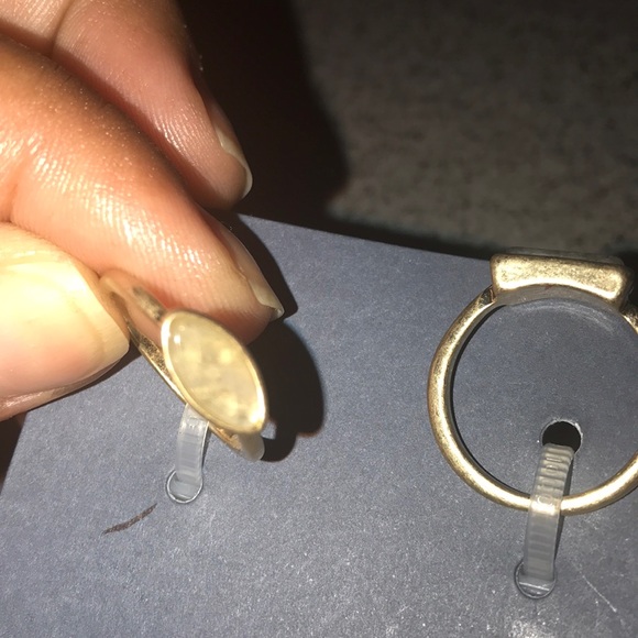 NWT semi precious Labradorite trio rings - Picture 6 of 6